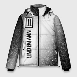 Куртка зимняя мужская Lindemann glitch на светлом фоне: по-вертикали, цвет: 3D-черный