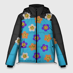 Куртка зимняя мужская Ромашковое поле улыбок, цвет: 3D-светло-серый