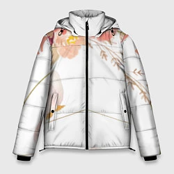 Куртка зимняя мужская Make love - not war, цвет: 3D-светло-серый