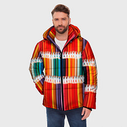 Куртка зимняя мужская Заточенные цветные карандаши, цвет: 3D-светло-серый — фото 2