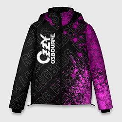Куртка зимняя мужская Ozzy Osbourne rock legends по-вертикали, цвет: 3D-черный