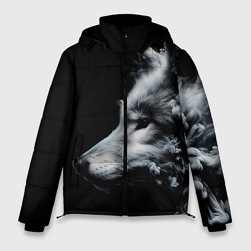 Мужская зимняя куртка Дымный волк / 3D-Светло-серый – фото 1