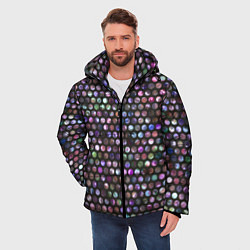 Куртка зимняя мужская Пайетки, цвет: 3D-черный — фото 2