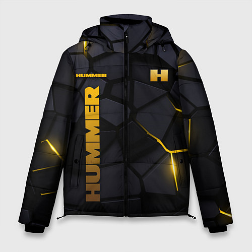 Мужская зимняя куртка Hummer - плиты с эффектом свечения / 3D-Черный – фото 1