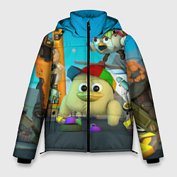 Куртка зимняя мужская Маленький Мальчик Чикен Ган, цвет: 3D-черный