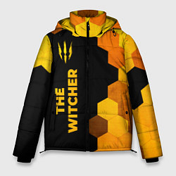 Куртка зимняя мужская The Witcher - gold gradient по-вертикали, цвет: 3D-черный