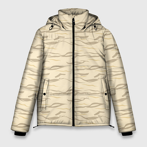 Мужская зимняя куртка Пастельный тигр / 3D-Черный – фото 1