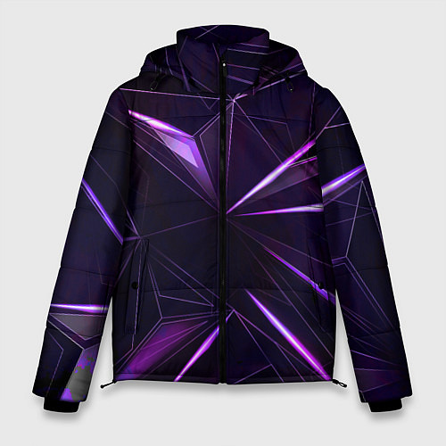 Мужская зимняя куртка Фиолетовый хрусталь / 3D-Черный – фото 1