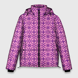 Куртка зимняя мужская Фиолетовый орнамент, цвет: 3D-красный