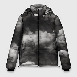 Куртка зимняя мужская Абстракция сюрреализм, цвет: 3D-светло-серый