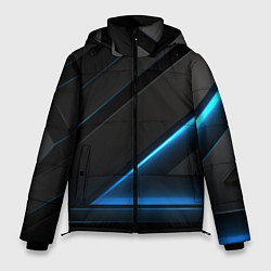 Мужская зимняя куртка Blue black neon