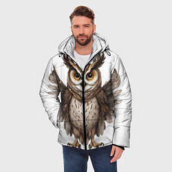 Куртка зимняя мужская Совушка с крыльями, цвет: 3D-красный — фото 2