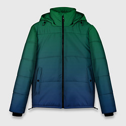 Мужская зимняя куртка Темно-зеленый и синий градиент