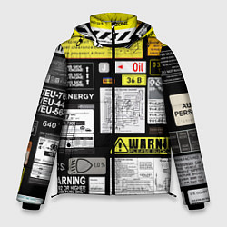 Куртка зимняя мужская Инженерные знаки, цвет: 3D-черный