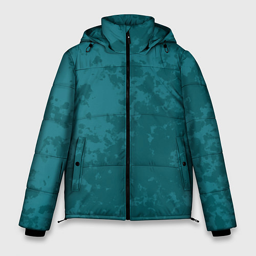 Мужская зимняя куртка Изумрудный камуфляж / 3D-Красный – фото 1
