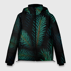 Куртка зимняя мужская Хвоя - паттерн, цвет: 3D-светло-серый