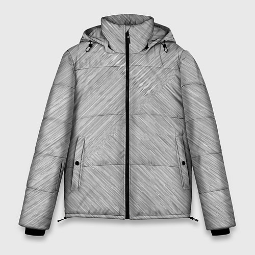 Мужская зимняя куртка Серый полосатый / 3D-Светло-серый – фото 1