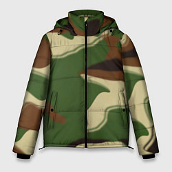 Куртка зимняя мужская Камуфляжная текстура, цвет: 3D-светло-серый