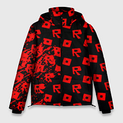 Куртка зимняя мужская Roblox краски гейм мобайл, цвет: 3D-красный
