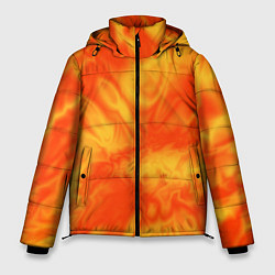 Куртка зимняя мужская Солнечный огонь абстракция, цвет: 3D-черный