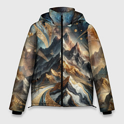 Куртка зимняя мужская Золотые горы, цвет: 3D-черный