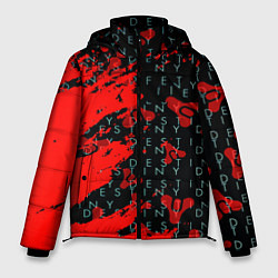 Куртка зимняя мужская Destiny краски надписи текстура, цвет: 3D-красный