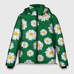 Куртка зимняя мужская Ромашки поле из цветов, цвет: 3D-светло-серый