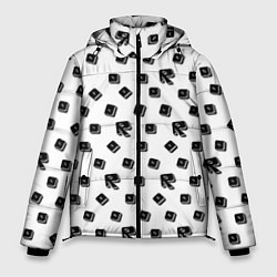 Куртка зимняя мужская Roblox pattern, цвет: 3D-черный