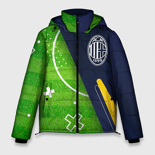 Мужская зимняя куртка AC Milan football field / 3D-Черный – фото 1