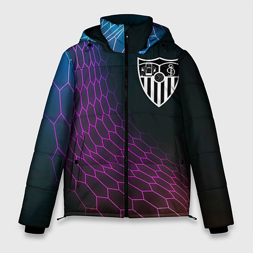 Мужская зимняя куртка Sevilla футбольная сетка / 3D-Черный – фото 1