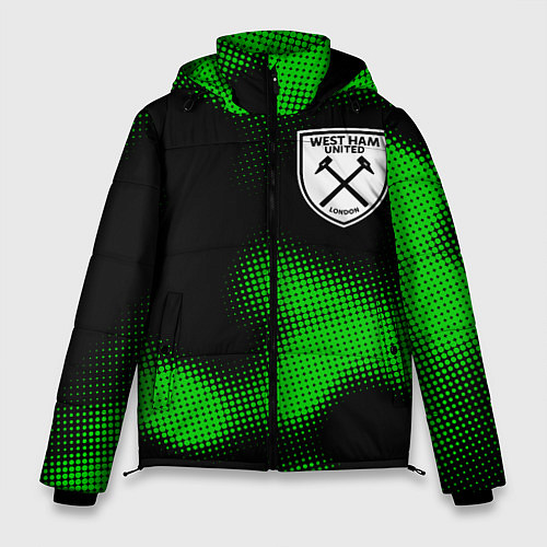 Мужская зимняя куртка West Ham sport halftone / 3D-Черный – фото 1