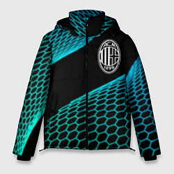 Куртка зимняя мужская AC Milan football net, цвет: 3D-черный