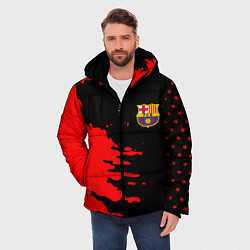 Куртка зимняя мужская Barcelona краски спорт, цвет: 3D-красный — фото 2