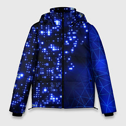 Куртка зимняя мужская Растворяющийся цифровой скин, цвет: 3D-черный