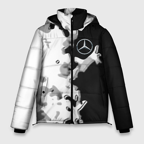 Мужская зимняя куртка Mercedes benz sport germany steel / 3D-Черный – фото 1