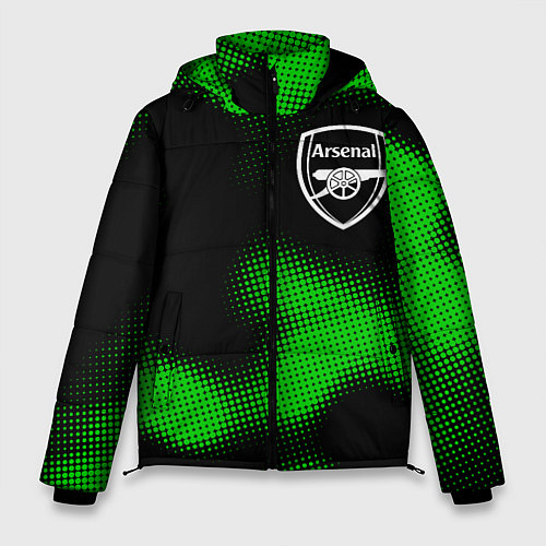 Мужская зимняя куртка Arsenal sport halftone / 3D-Черный – фото 1
