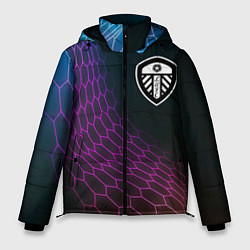 Куртка зимняя мужская Leeds United футбольная сетка, цвет: 3D-черный