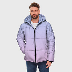 Куртка зимняя мужская Градиент лавандовый, цвет: 3D-светло-серый — фото 2