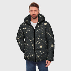 Куртка зимняя мужская Звёздная карта, цвет: 3D-красный — фото 2