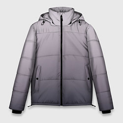 Куртка зимняя мужская Бледный серо-пурпурный градиент, цвет: 3D-черный