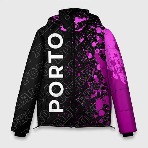 Мужская зимняя куртка Porto pro football по-вертикали / 3D-Черный – фото 1