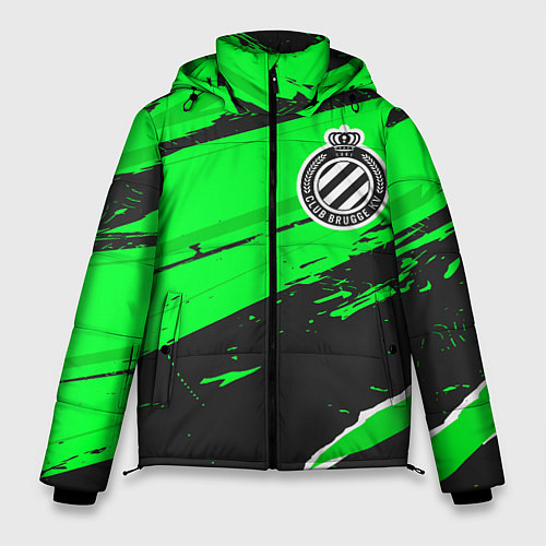 Мужская зимняя куртка Club Brugge sport green / 3D-Черный – фото 1