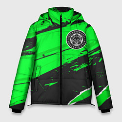 Куртка зимняя мужская Leicester City sport green, цвет: 3D-черный