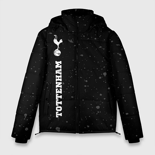 Мужская зимняя куртка Tottenham sport на темном фоне по-вертикали / 3D-Черный – фото 1