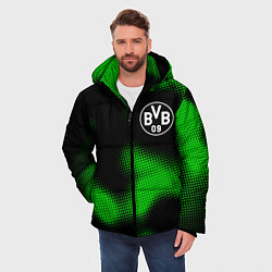 Куртка зимняя мужская Borussia sport halftone, цвет: 3D-черный — фото 2
