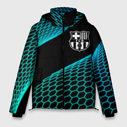 Куртка зимняя мужская Barcelona football net, цвет: 3D-черный