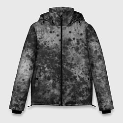 Куртка зимняя мужская Абстракция - серый пунш, цвет: 3D-черный