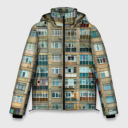 Куртка зимняя мужская Панельный дом, цвет: 3D-светло-серый
