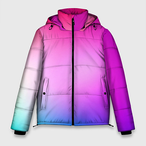 Мужская зимняя куртка Colorful gradient / 3D-Красный – фото 1