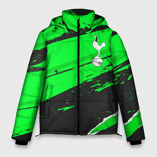 Мужская зимняя куртка Tottenham sport green / 3D-Черный – фото 1